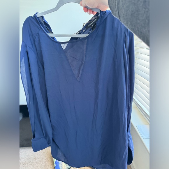 Ashley Stewart navy Blouse - Picture 4 of 4